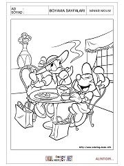 Minnie Mouse boyama sayfaları